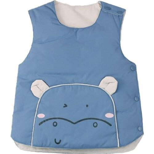 Winter New Baby Jacket Vest For Children Waistcoat Cartoon Autumn Sleeveless Girl Boy Clothing Warm Comfortable Thick Sold Color
