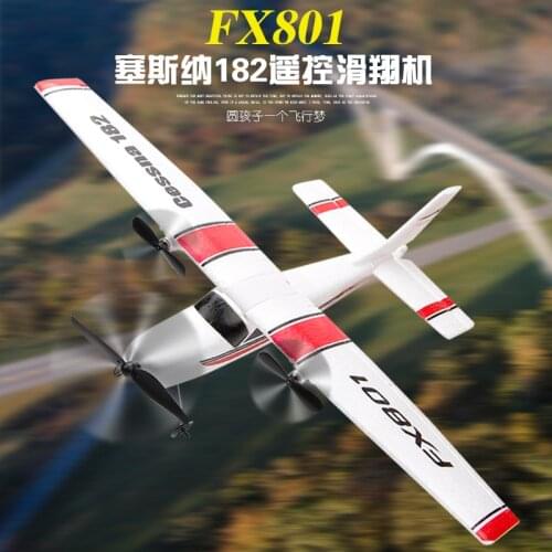 FX801 Remote Control Glider Electric Foam Aircraft Fixed-wing Aviation Model Drone Childrens Day Gift RC Toys for kids Adult