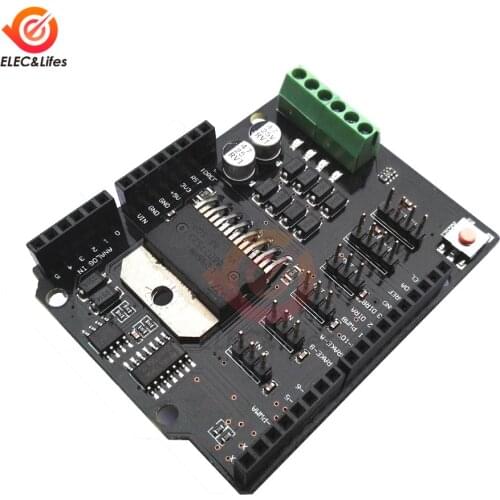 For Arduino UNO R3 MEGA2560 2 CH DC Motor Driver Shield Expansion Board L298NH Module Driving Module Replace L298P L298