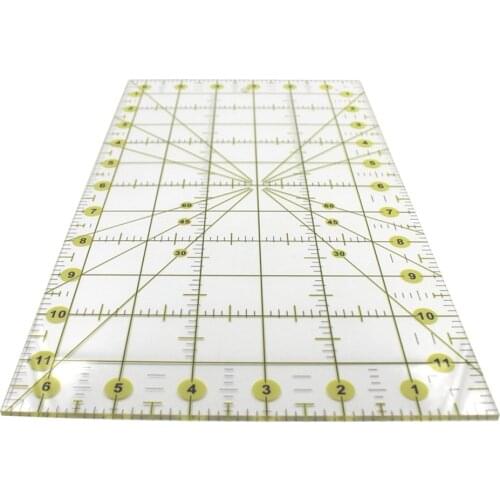 Transparent Sewing Ruler Acrylic Patchwork Aligned Measuring Tailor DIY Cutting Crafts Office School Sewing Supplies