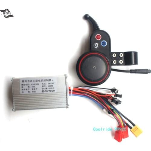 AUTECH Motor Brushless Controller 36V 48V 350W Electric Scooter Mountain Bike Speed Controller with LCD Display Panel