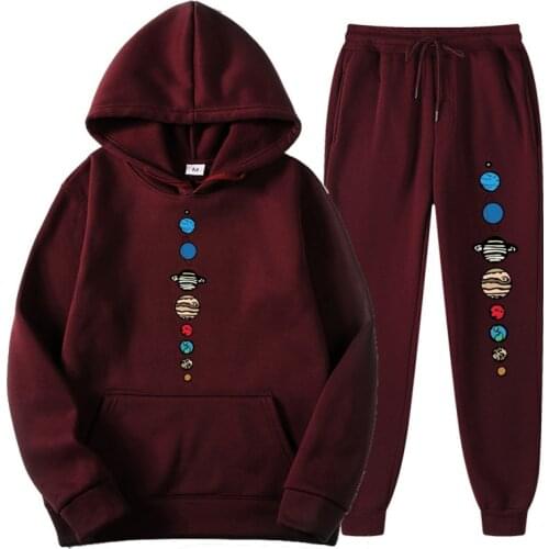 New Fashion Mens Clothing Pullovers Sweatshirt Sets Men Tracksuits Hoodie Two Pcs + Pants Sports Shirts Fall Winter Track suit