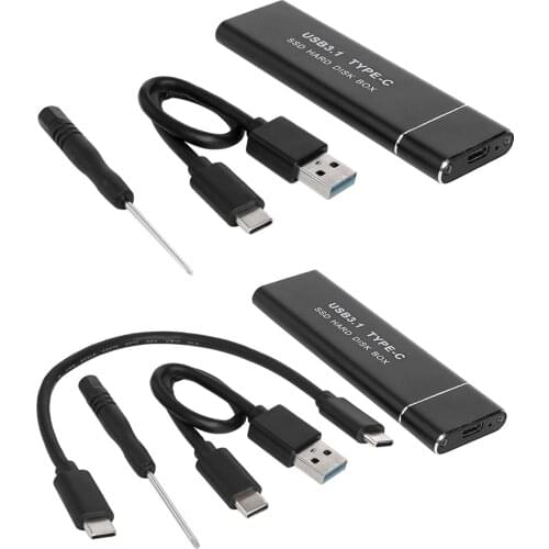 10Gbps M.2 NVME PCIe to USB3.1 GEN2 M Key Solid State Disk Enclosure Adapter for 2230/2242/2260/2280 Mobile Type-C SSD Case Box