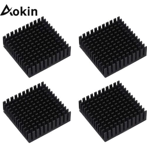 4Pcs Black Radiator Aluminum Motor Heatsink Extruded Profile Heat Dissipation Electronic Heat Sink for 42 stepper motor 3D Print