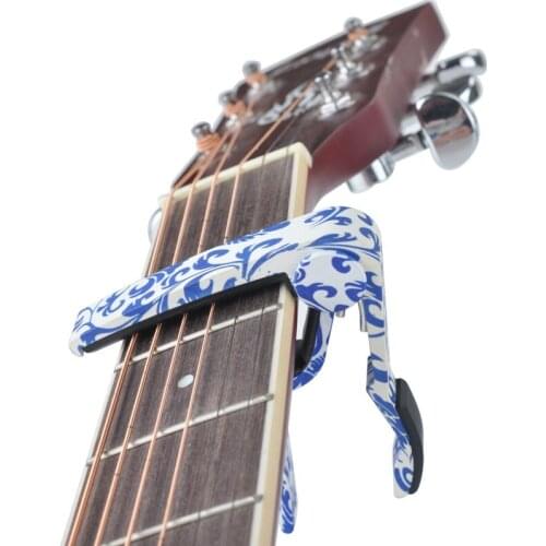 Guitar Accessories Quick Change Clamp Key Acoustic Classic Guitar Capo Adjust Personality woodgrain guitar folk guitar Transfer