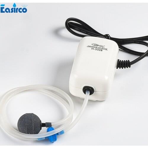 US, EU,UK type 2L/min,Aquarium air pump with air stone and tube for fish and hydroponics system. Air pump.EU plug Free shipping