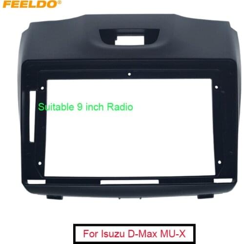 Car 2Din Fascia Frame for Isuzu D-Max MU-X Holden Colorado Chevrolet Stereo CD/DVD Panel Face Plate Frame Bezel Kit Adapter