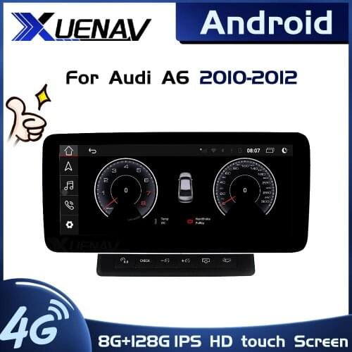 Car DVD Player Radio For Audi A6 2010 2011 2012 GPS Navigation Carplay Android Video Radio Player Multimedia 2 din