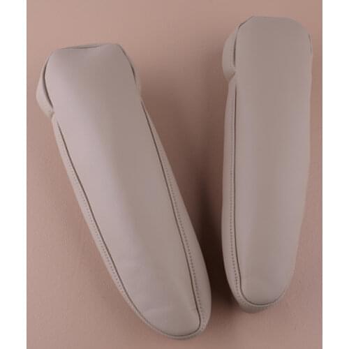 1Pair Car Front Seat Armrest Protector Cover Fit For Toyota Sienna 2011 2012 2013 2014 2015 2016 2017 2018 Beige