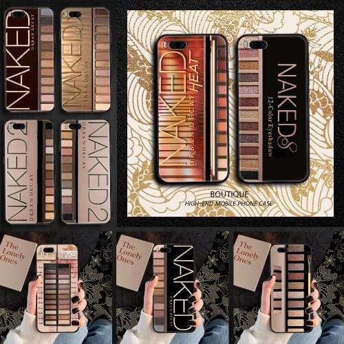 Naked Palette fashion Makeup Phone case For Xiaomi Mi Max Note 3 A2 A3 8 9 9T 10 Lite Pro Ultra black soft bumper painting cover