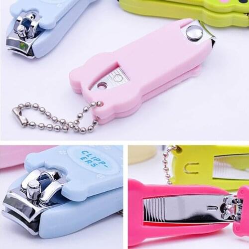 1 Pcs Cartoon Nail Clippers Cute Multi-function Nail Clippers Frog Cartoon Cute Toenail Scissors Repair Nails Tools Color Random