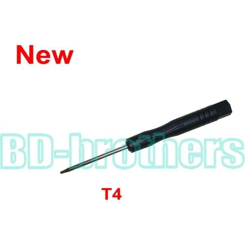 2016 New Black T4 Screwdriver Torx Screw Drivers Tool for Moto Phone Notebook Hard Drive Circuit Board Repairing 1000pcs/lot