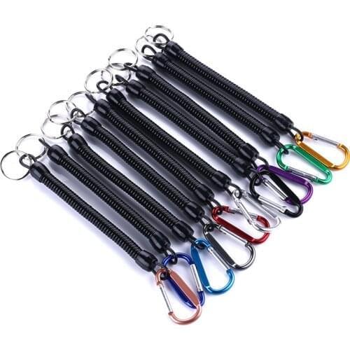 New Fishing Lanyards Boating Multicolor Ropes Security Gear Tool Anti-lost Phone Keychain Outdoor Hiking Camping Elastic Rope