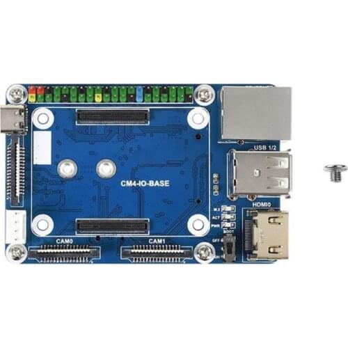 Mini Base USB HUB IO Expansion Board for RPI Raspberry Pi Compute Module 4 CM4 , with 40PIN GPIO Interface RJ45 Ethernet