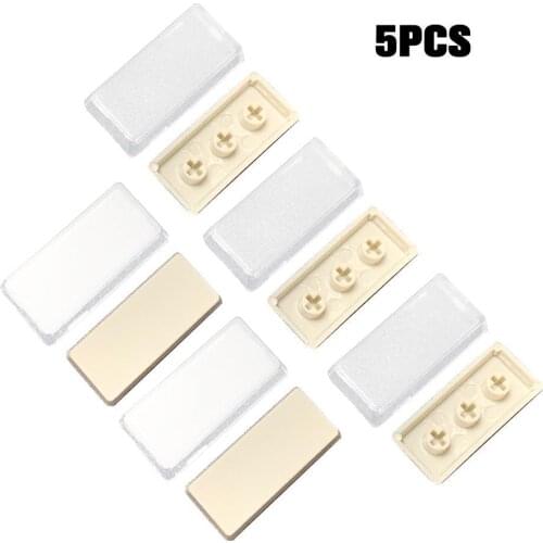 5 Pcs Double-layer Keycaps Removable Paper Clips Custom MX Switch Relegendable Keycap Shell Protection Transparent Keycap DIY