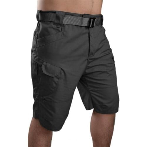 Men Cargo Shorts Knee Length Solid Color Men Thin Pockets Shorts Summer Outdoor Sweatpants шорты мужские 4XL