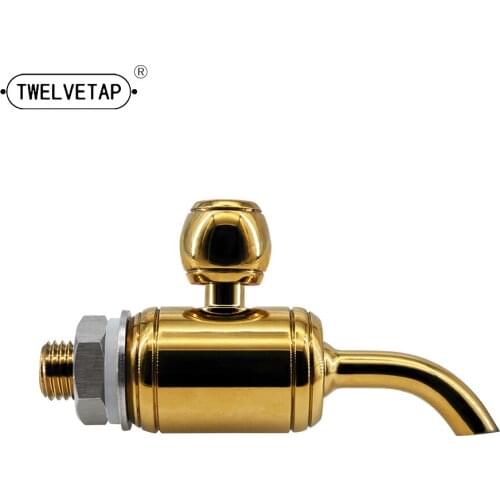 TWELVETAP Wine Tea Tap Brass White Bulk Tank Ceramic Beer Drawing Machine Faucet Food Grade Drum Tap Valve FD-S-813