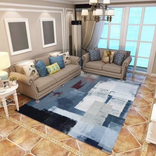 Modern Simple Tea Table Carpet Ins Wind Luxury Bedside Nordic Carpet New Design Concise Art Abstract Ink Living Room Carpet