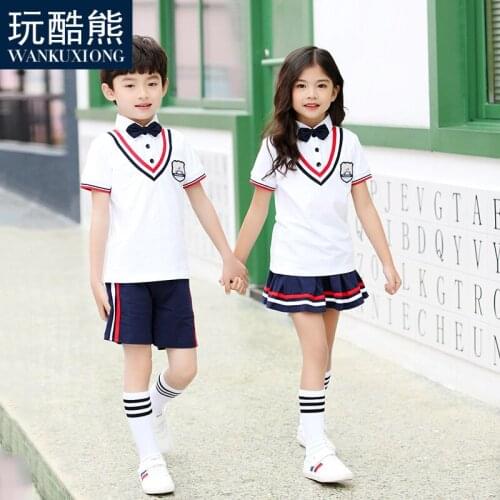 Students Chorus Clothing Children Japanese School Uniforms for Girl Boys Navy Skirt Shirt Kindergarten Uniforms Outfits D-0630