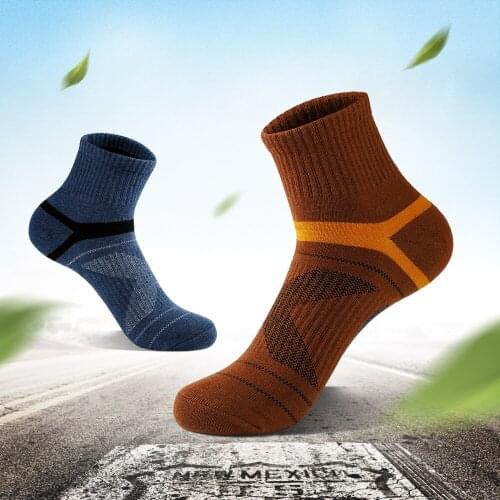 2021 Mens Running Socks Professional Hiking Cycling Socks Anti Slip Outdoor Fitness Basketball Sport Trekking Socks Male