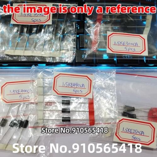 25PCS (5PCS 1.5KE250CA + 5PCS 1.5KE300CA + 5PCS 1.5KE350CA + 5PCS 1.5KE400CA + 5PCS 1.5KE440CA)