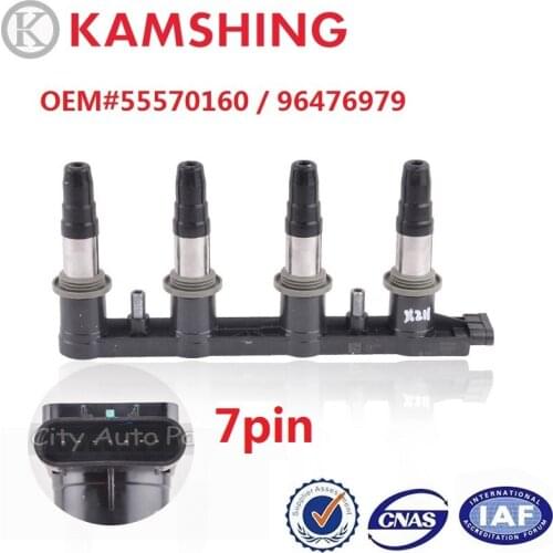 7Pins Ignition Coil 96476979 For Chevrolet Cruze Sonic Aveo 5 Kalos Lacetti Optra Orlando Nubira Trax Pontiac 1.4 1.6 1.8