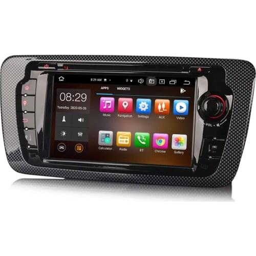 7" Android 10.0 OS Car DVD Multimedia GPS Radio System for Seat Ibiza 2009-2013 with Built-in CarPlay & Android Auto Functions