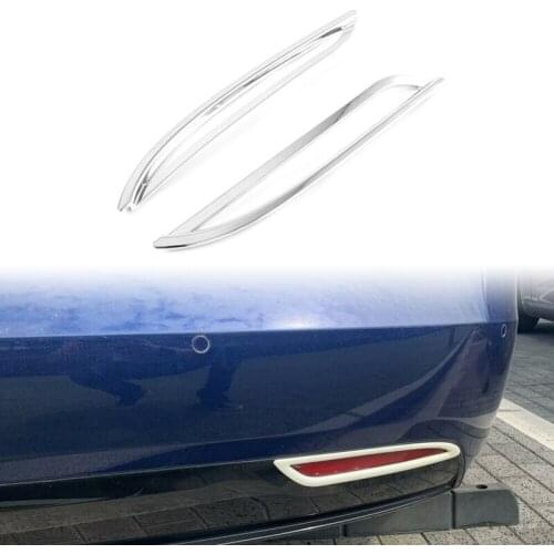 Car Rear Fog Light Cover Trim Tail Fog Light Lamp Frame Trims Car Styling Accessories for Tesla Model Y