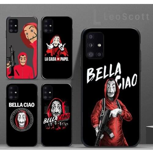 Spain TV Money Heist House Paper Phone Cases For Samsung A50 A51 A71 A31 A21S S8 S9 S10 S20 S21 Plus Fe Ultra 4G 5G