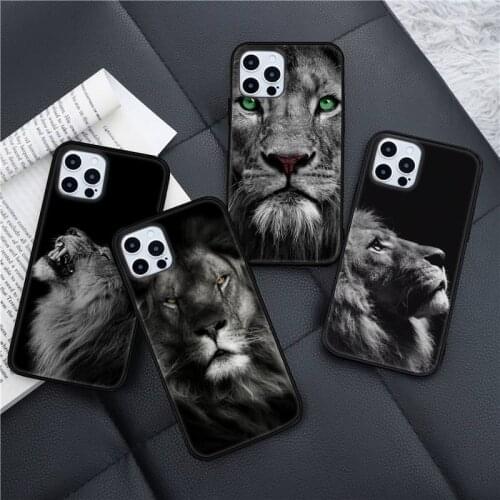 Animals The Lion Phone Case for iPhone 11 12 pro XS MAX 8 7 6 6S Plus X 5S SE 2020 XR mini