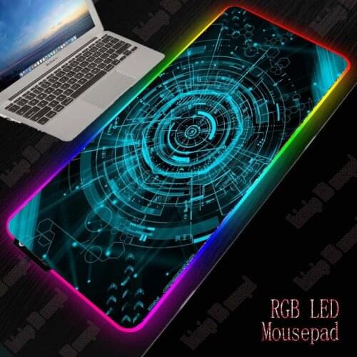 Abstract Pattern Gaming Mouse Pad Gamer Computer Mousepad RGB Backlit Mause Pad Large Mousepad Desk Keyboard LED Mice Mat