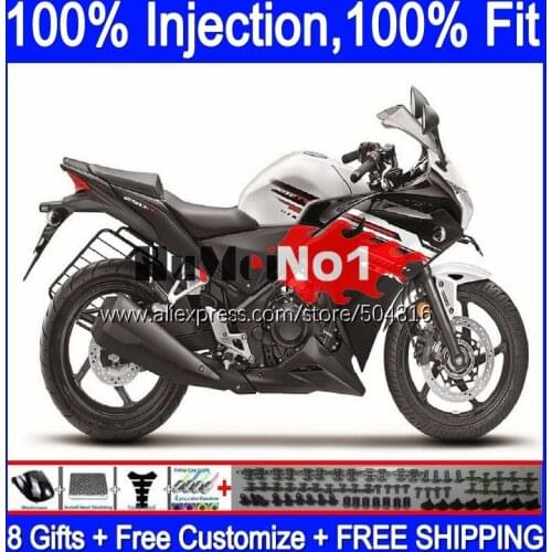 OEM Injection For HONDA CBR250R MC41 11 12 2013 2014 2015 127MC.10 CBR250 CBR 250R 250 R 2011 2012 13 14 15 Fairing silvery hot