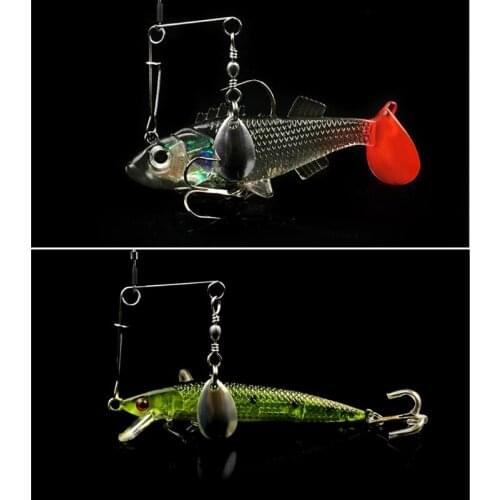 Stainless Steel Fishing Balance Connector Swivel Sequin Simulation Baits Tackles