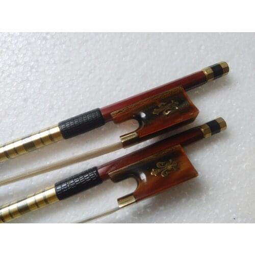 Quality Brazil Wood Violin Bow Red OX Frog 4/4 Stallion bow hair