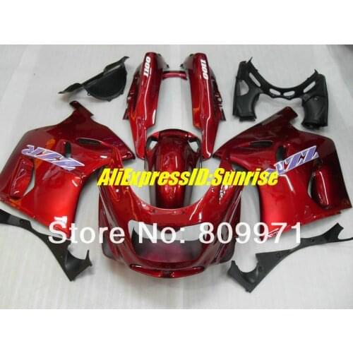 Motorcycle Fairing kit for KAWASAKI Ninja ZZR1100 93 00 01 03 ZZR1100D ZX11 1993 2001 2003 ABS Red Fairings set+Gifts