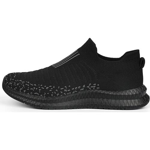 Running Sneakers Platform Sneakers Fashion Breathable Mesh Casual Shoes Men Platform Slip-On Sneakers Walking Zapatillas Hombre