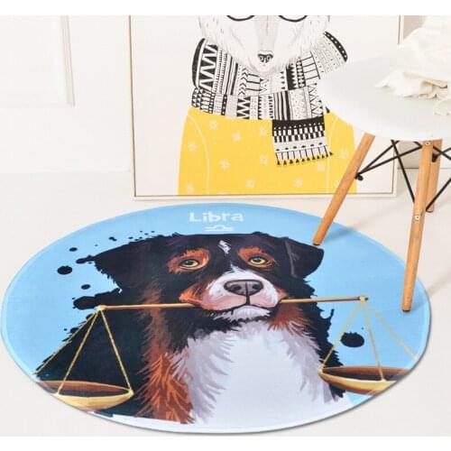 Carton Constellation dog design round carpet bedroom living room rug table room basket garden blanket computer chair carpet mat
