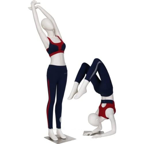 Fashion Style Customize Sport Yoga Mannequin Exercise stretching Mannequin Factory Direct Sell