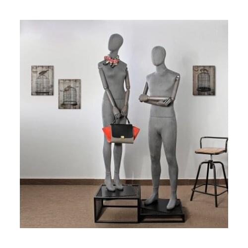 Best Quality Hot Sale Male&Female Fiberglass Full Body Mannequin Fabric Model On Sale