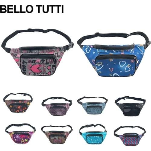 BELLO TUTTI Multi-color Waist Bags Women Male Travel Running Fanny Pack Adjustable Belt Bag Fashion Waist Packs Phone Pouch Bag
