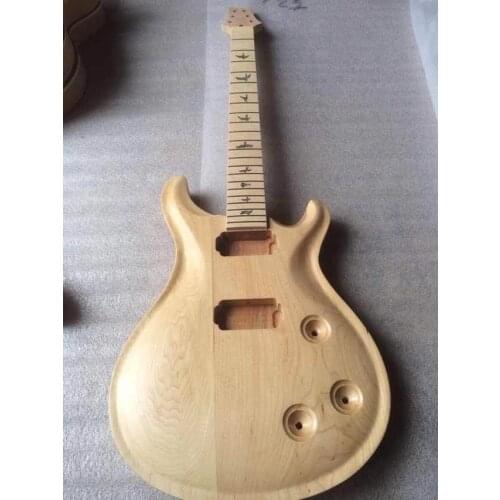 Unfinished electric guitar , guitar DIY , one guitar body and one guitar neck