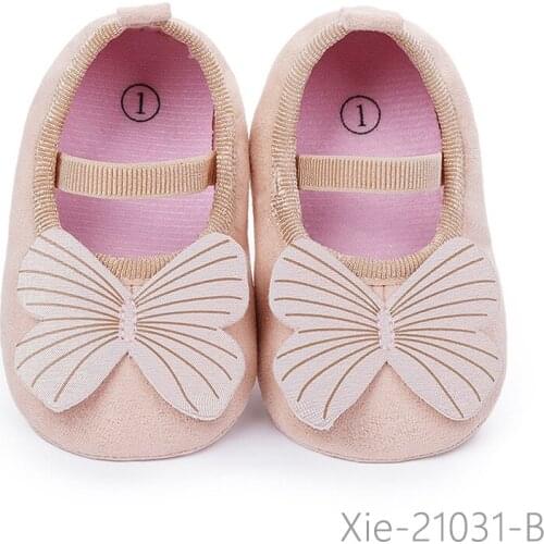 Infant Newborn Baby Girls Spring Summer Autumn Flats Glitter Bowknot Princess Dress Shoes No-Slip First Walkers