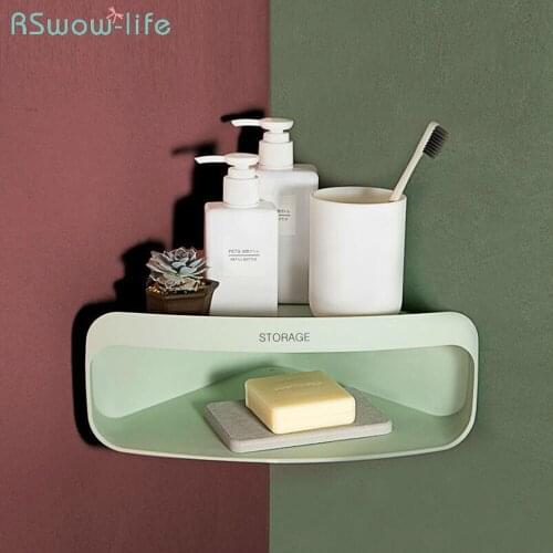 Bathroom Shelf Bathroom Storage Shelf Washbasin Corner Toilet Free Punching Rack For Bathroom Storage
