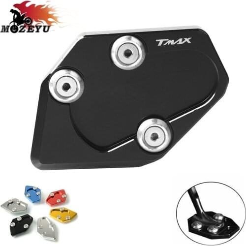 CNC Aluminum Accessories Motorcycle Side Stand Enlarger Extension Pad For YAMAHA TMAX530 T-MAX 530 2015-2016 XP530 2015-2016
