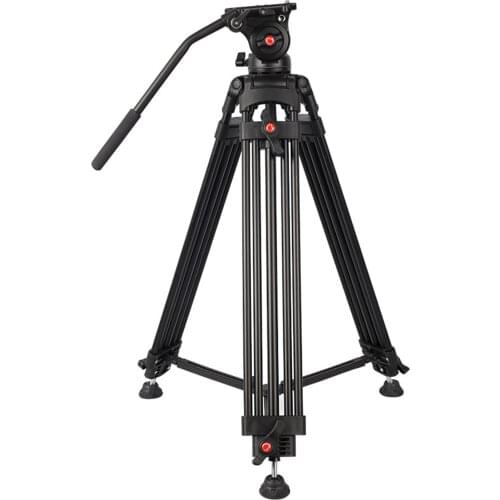 Photography Tripod Stand 1.8m/1.6m Aluminum DSLR Camera6ft 8KG Payload Hydraulic Damping Head 1/4 3/8 for DSLR SLR Camera
