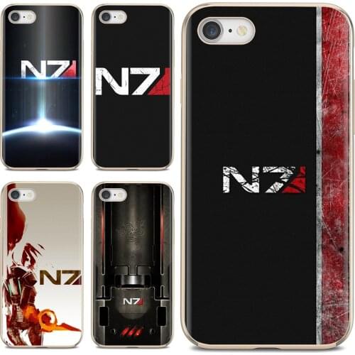 Anime Mass Effect N7 Silicone Case Cover For Huawei Y6 Y5 2019 For Xiaomi Redmi Note 4 5 6 7 8 Pro Mi A1 A2 A3 6X 5X 7A