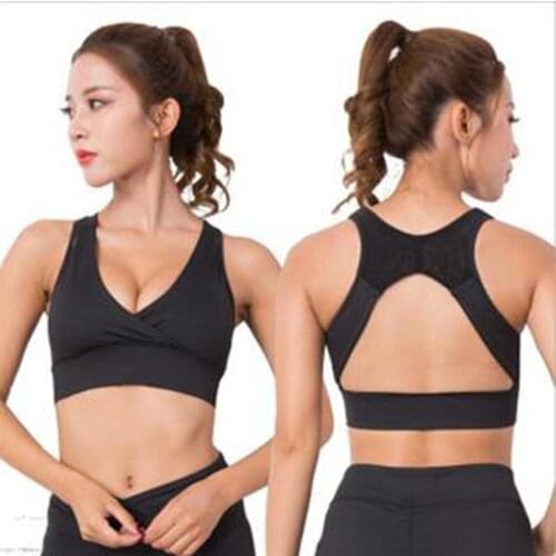 High Support Sports Bra Top Women Gym Brassiere Sport Bh Fitness Seamless Push Up Yoga Bra Padded Sports Top Active Wear