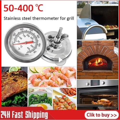 Hot Stainless Steel Oven Cooker Thermometer Temperature Gauge Mini Thermometer Grill Temperature Gauge For Home Kitchen Food