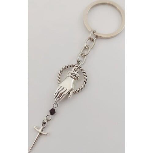 Victorian Hand Dagger Key chain - Gothic, Romantic, black, Tradgoth, Witch, Witchy, Vintage Style