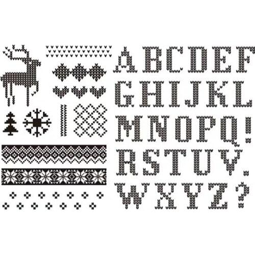 Knitting letter stamp Clear Stamp for Scrapbooking Transparent Silicone Rubber DIY Photo Album Decor 1120